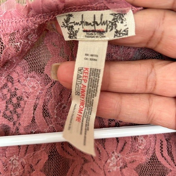 NWOT 2 Haute 2 Handle rosette bodysuit by Intimately Free People in size large - Picture 4 of 7